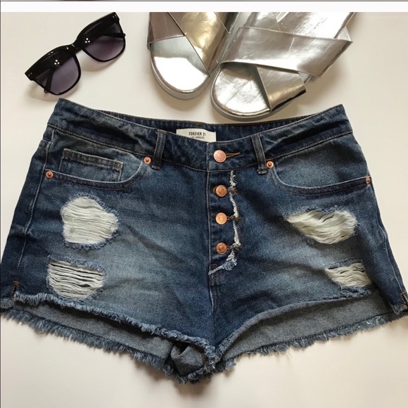 Forever 21 Pants - A pair of Forever 21 destressed shorts